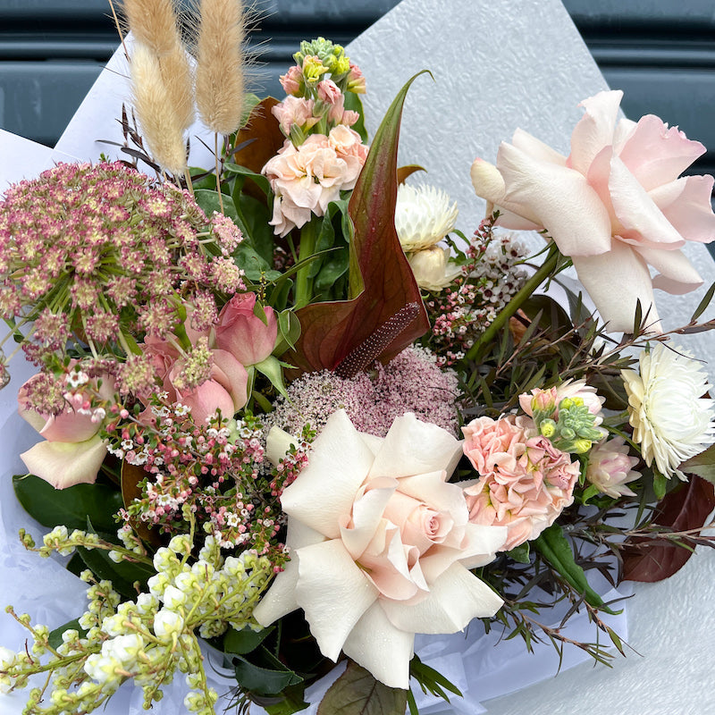    seasonal flower bunch in earthy tones